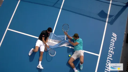 Матч на леднике Перито-Морено - Rafael Nadal y Novak Djokovic, 2013