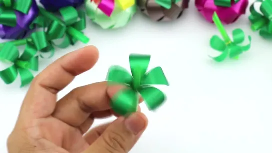 Цветы_DIY Easy ribbon mangosteen _ วิธีพับเหรียญโปรยทานมังคุด + ทำใบ _ LOOKNAM RIBBON ART