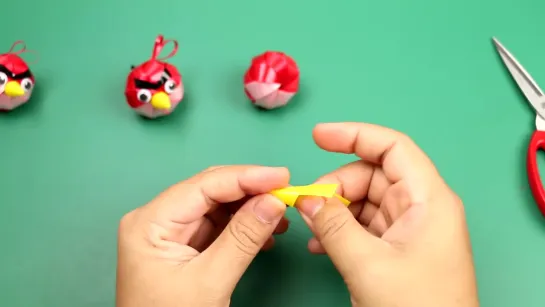 Птички-ribbon Angry Birds _ How to Make Angry Birds _ Easy ribbon Angry Birds