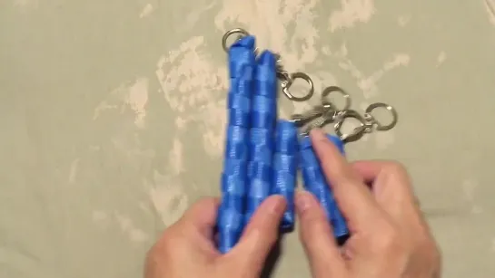 40_Tutorial ke 272 - Weaving Rice cake’s case small Lepet keychain ( strapping band )