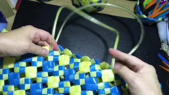 (175)_Плетение Хозяйственной сумки 2_Tutorial ke 175 - Weaving Shopping Bag 2 - Strapping Band