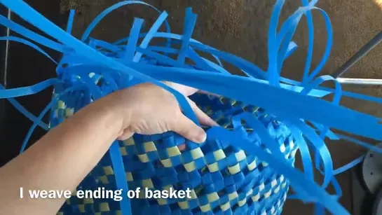 Плетение Большой Корзины _Tutorial ke 240 - Weaving Big Basket  ( Strapping Band )