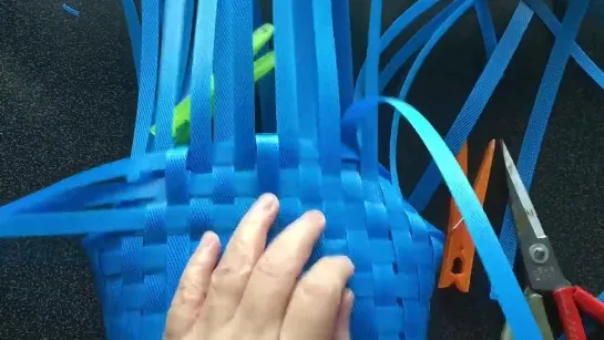 Плетение Корзины для рыбы_Tutorial ke 239 - Weaving Fish Basket ( Strapping Band )