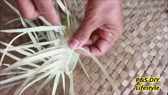 #DIY_ How to make Box from Palm Leaf