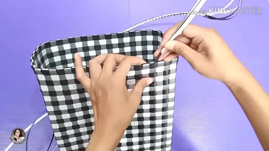 62_วิธีทำกระเป๋าจากเส้นพลาสติก _ How to make a bag from plastic.-1