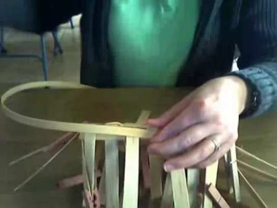 Basket Weaving Video #6--Weaving the first two rows