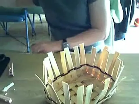 Basket Weaving Video #7--Adding Color and Weaving the Sides