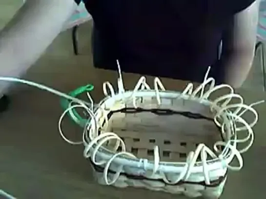 Basket Weaving Video #11b--Lashing on the Rim