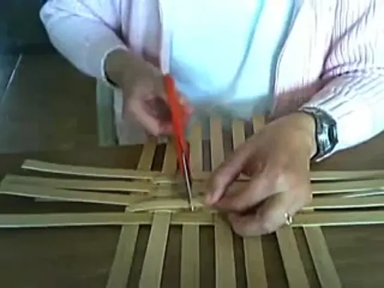 Basket Weaving Video #22 - Twining around the base