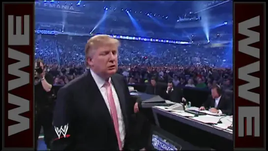 Винс МакМэн проиграл свои волосы Дональду Трампу (WrestleMania 23)