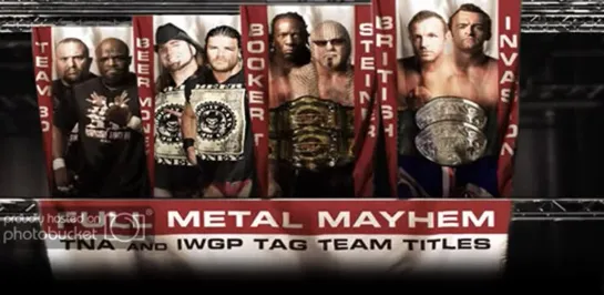 Wrestling Online - Bound For Glory 2009 - Full Metal Mayhem Tag Team Match (Стрим #51)