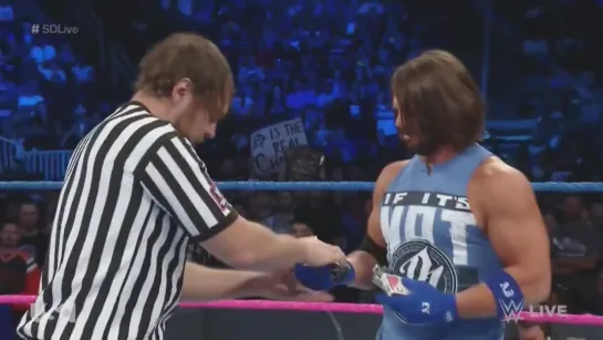 James Ellsworth vs. AJ Styles - Special Guest Referee Dean Ambrose