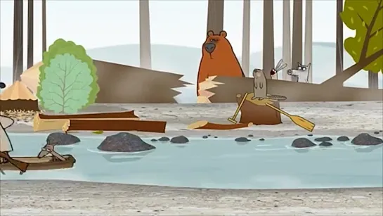 Log Jam - Hód (humor, animáció, rajzfilm)