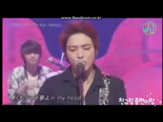 111022 Happy Music- cnblue " In My Head" live