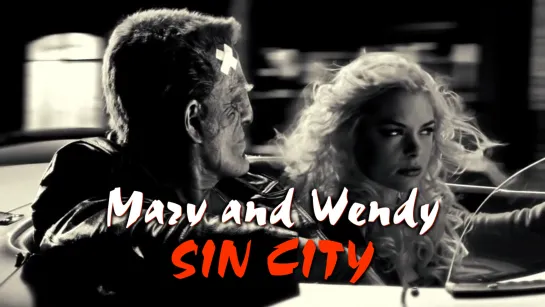 Mickey Rourke, Jaime King. Marv and Wendy (Sin City, 2005)