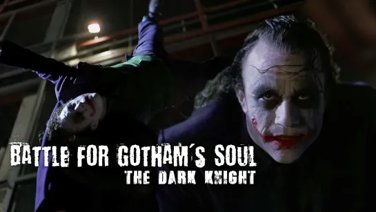 Heath Ledger, Christian Bale. Battle for Gotham's Soul (The Dark Knight, 2008)