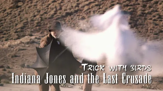 Trick with birds (Indiana Jones and The Last Crusade, 1989)