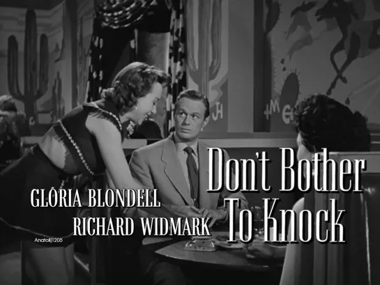 Gloria Blondell, Richard Widmark (Don't Bother to Knock, 1952)