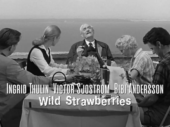 Ingrid Thulin, Victor Sjostrom, Bibi Andersson (Wild Strawberries, 1957)