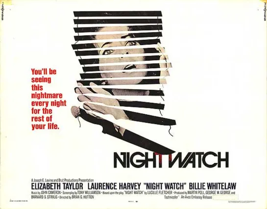 Night Watch (1973) -1080p- Elizabeth Taylor, Laurence Harvey, Billie Whitelaw