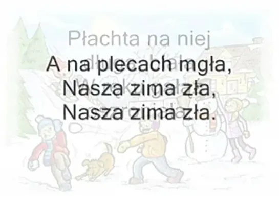 Zima zła...karaoke