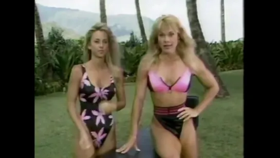 Classic Bodyshaping Cory Everson  Trudie Hot Swimsuit Workout