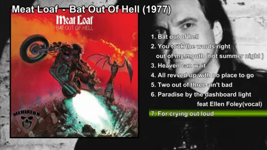 Bat Out Of Hell - Meat Loaf (BEST ROCK ALBUMS #5)