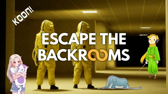 Кооп в Хорроре Escape the Backrooms + Chained Together