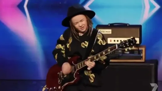 9 Years Old Guitarist Taj Farrant WOWS the judges