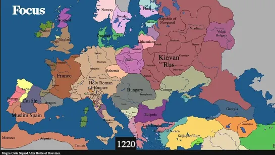 1.000 anni di storia d'Europa in 3 minuti