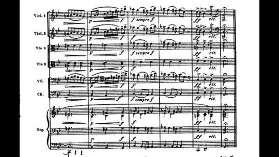 Ottorino Respighi - Suite in G Major for String Orchestra and Organ, P. 58 (1905) [Score-Video]