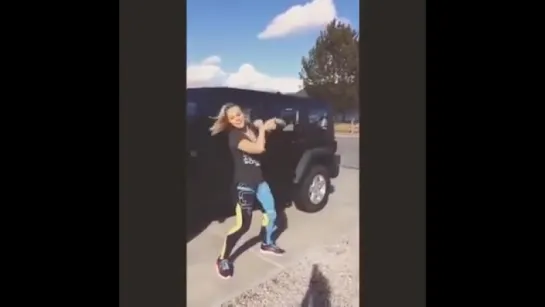 Paige VanZant dancing