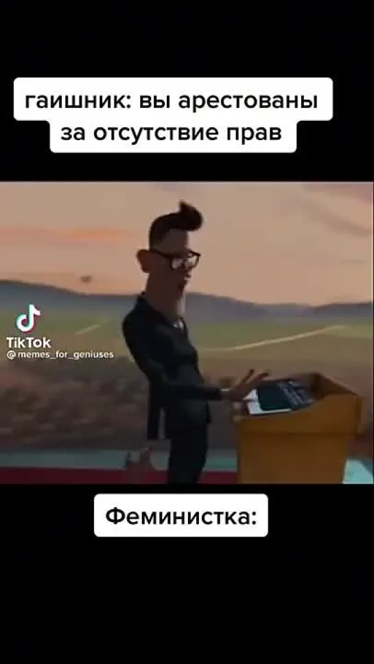 Шутка про феминистку №1