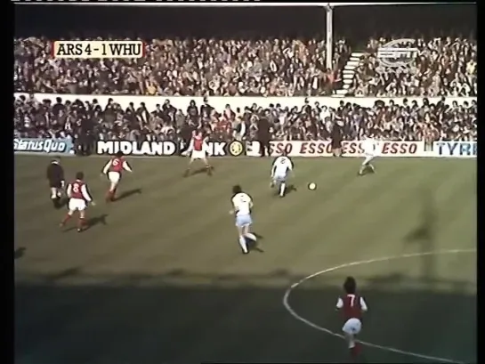 1975 76 - Arsenal v West Ham (Division 1 - 20.3.76)