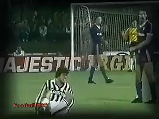 ECC 1985-86. Round of 16. Hellas Verona - Juventus. Full match.