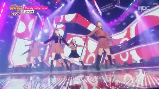 141227 Lovelyz (러블리즈) - Candy Jelly Love (Remix) @ Music Core Year-End Special