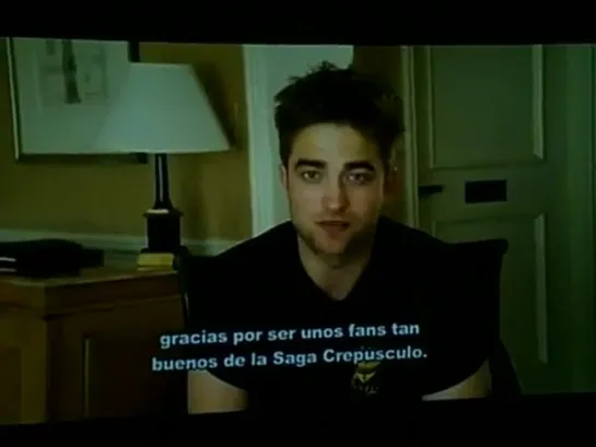 Rob, Kristen & Taylor send a greeting to Eclipse fans in Spain