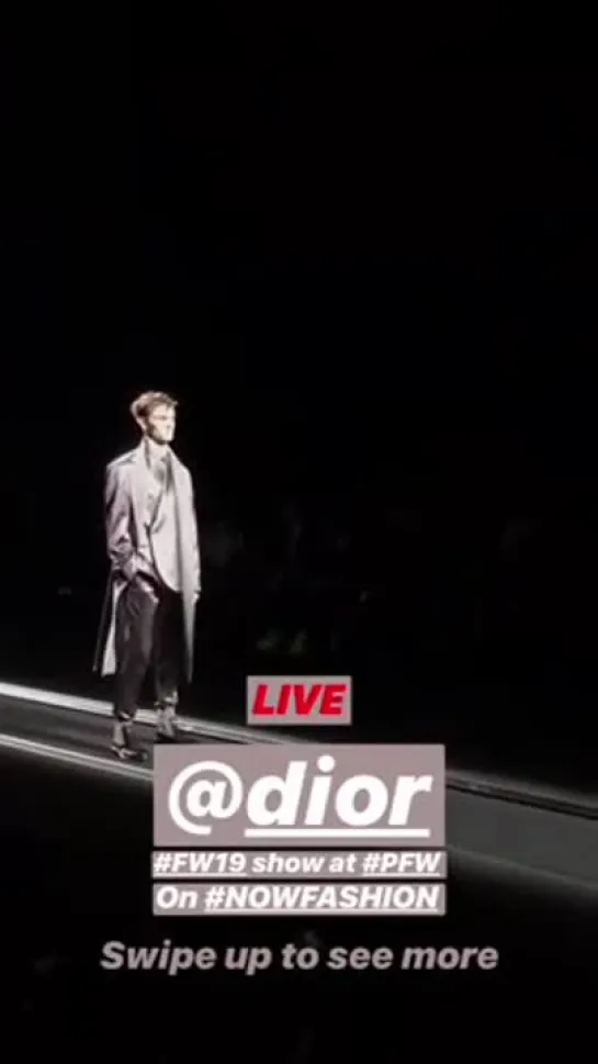 Dior Homme Fall/Winter 2019 Show. Париж. 18.01.2019