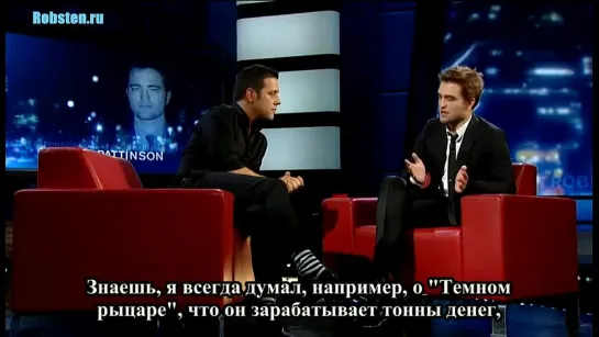 Ток-шоу ~ Роберт на шоу GEORGE STROUMBOULOPOULOS (русс.суб)