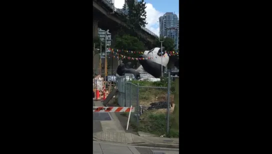 Filming DeadPool 2 underneath the Granville Street Bridge