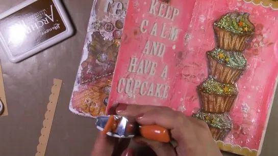 Art Journal Page - Cupcake