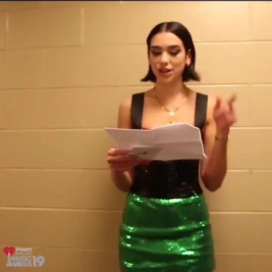 DUA LIPA reaction when she found Pixie was nominated for the 2019 iHeartAwards!