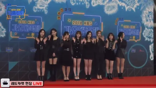 Lovelyz red carpet [KBS daechukje 2018]