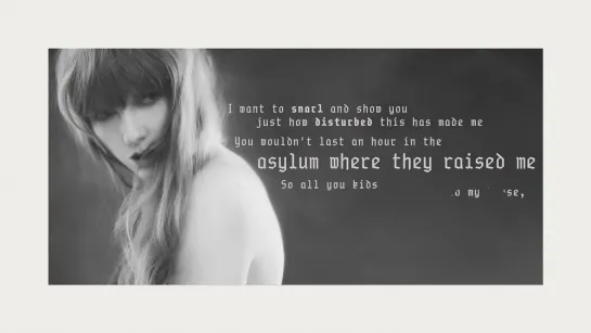 Taylor Swift - Who’s Afraid of Little Old Me  Official Lyric Video