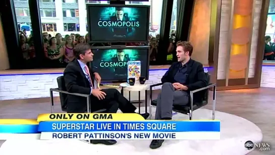 Роб на шоу Good Morning America - 15.08.12 (промо-тур "КП")