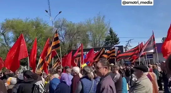 В Молдавии прошла акция против запрета георгиевской ленточки.mp4