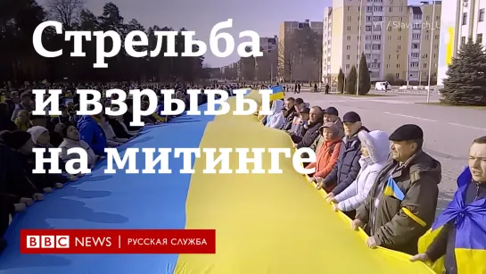 Стрельба и взрывы на митинге в Славутиче