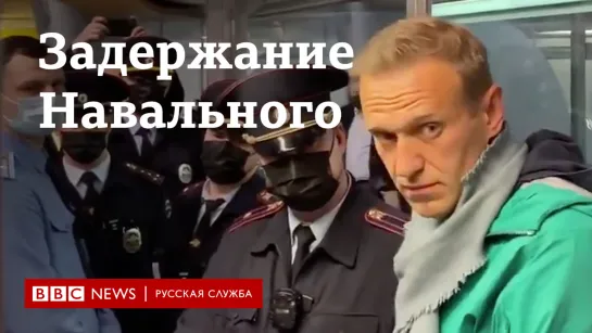 Задержание Навального в Шереметьево