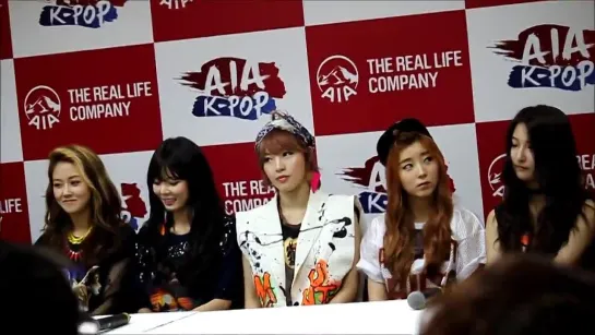 4MINUTE - Interview | AIA K-POP Live in KL Press Conference