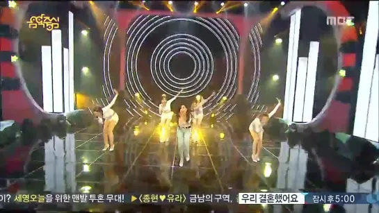 140809 HyunA - RED @ Music Core